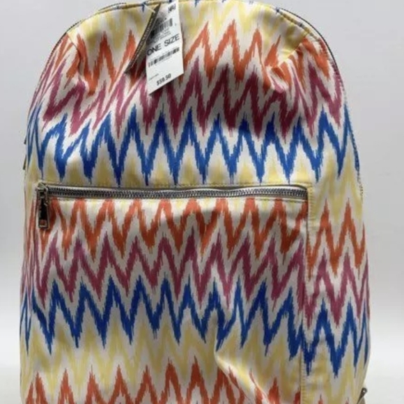 INC Layla Large Travel Backpack Zip Top 100% Recycled Materials NWT MSRP $59.50 - Picture 2 of 6